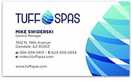 Tuff Spas Business Card